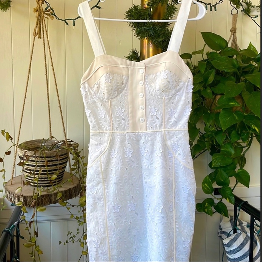 Rebecca Minkoff White Eyelet Dress